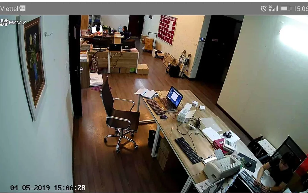 Camera Wifi Ezviz CS-C1C 720P lắp tại văn phòng