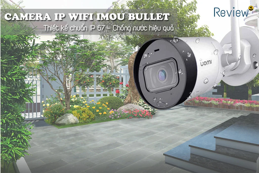 Camera iMOU G42P thiết kế chống nước IP67