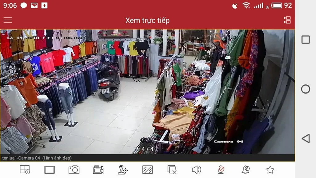 Lắp camera Dahua không dây cho shop quần áo